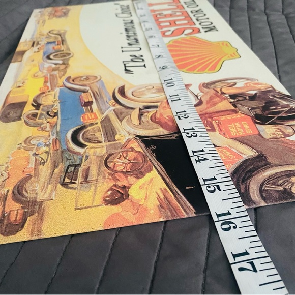Vintage retro Shell Motor Oils “The Unanimous Choice” sign c 1995 - Picture 14 of 15